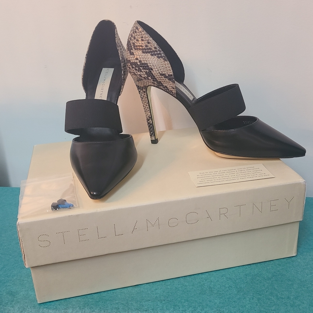 Stella McCartney Vegan Snake Skin Pumps